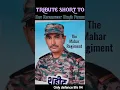Lagu Tribute short to Indian Army Havaldar Karamveer Singh Pannu 💐🇮🇳| The Mahar Regiment ⚔️| #shorts