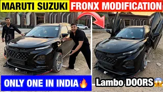 Maruti Suzuki Fronx Modification First in India 😱| Base To Top | 18inch Alloy | Fronx black Nexa 