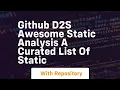 github d2s awesome static analysis a curated list of static