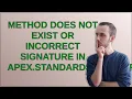 Method does not exist or incorrect signature in Apex StandardSetController