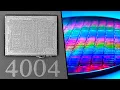 We cut through the First Intel CPU with an Ion Beam to see how a Transistor looked like 1971