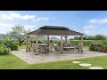 How to Install SUNJOY 12x20 Patio Wooden Gazebo Assembly DIY Gazebo Installation