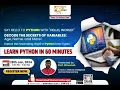 Learn Python Learn Python in 60 Minutes Python Webinar Hunar India