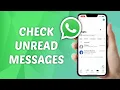 How to Check Unread Messages on WhatsApp