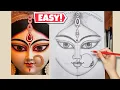 Maa Durga Drawing Navratri special drawing Goddess Maa Durga pencil drawing