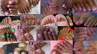 Most Colorful Unique Acrylic Toe Nails Designs for Pretty Girls beautiful gel polish foot nails