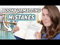 6 Simple Book Formatting Mistakes Indie Authors Need to Avoid How to Fix it