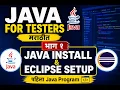 Java Installation Eclipse Setup in Marathi Java For Testers Episode 1 First Java Program