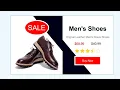 Responsive Ecommerce Product Card Design Using HTML And CSS Animated Product Card Tutorial