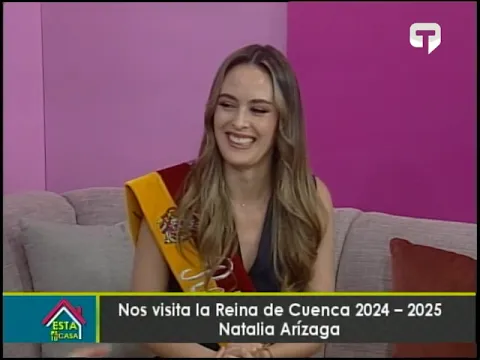 Nos visita la Reina de Cuenca 2024 - 2025 Natalia Arízaga