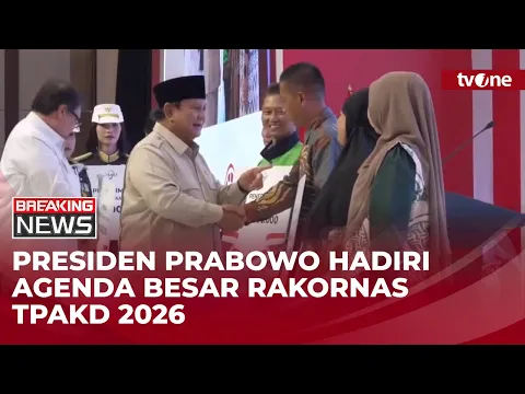 Prabowo Hadiri Rakornas TPAKD 2026, Bahas Akses Keuangan Daerah