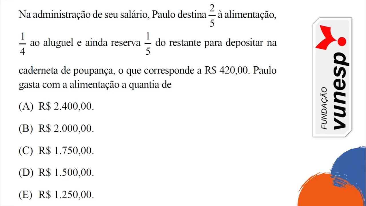 #VUNESP :: Questão de FRAÇÃO :: PMSP 2022 :: Situação-problema