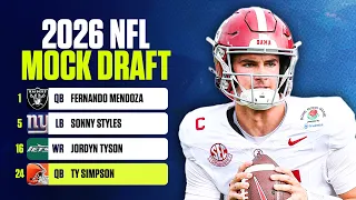 Pete Prisco s 2026 NFL Mock Draft 1 0 Browns draft another QB select Ty Simpson