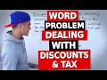 QMS 110 Lab 4 - Word Problem Dealing with Price Discounts and Tax