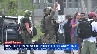 NJ Gov Sherrill announces state police to monitor protestors at Delaney Hall not ICE