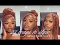23 Easy Ways to Style Ginger Faux Locs Back to School Hairstyles Hair Tutorial