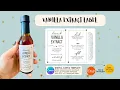 How to Edit Your Vanilla Extract Label Template Easy Canva Tutorial for DIY Gifts Cottage Food