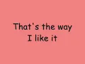 Backstreet Boys That's The Way I Like It Lyrics
