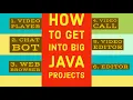 How to get into Big Java Project programmer land Java project