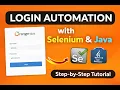 Selenium Login Automation with Java OrangeHRM Step-by-Step