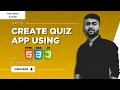 Day 15 Build a Quiz App Using JavaScript Complete Project for Beginners