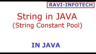 Java 10 Tutorials How to work with String STRING CONSTANT POOL