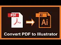 How to edit PDF files in illustrator All Pages