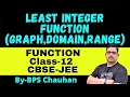 Least Integer Function Graph Domain Range of Least Integer Function Function Class 12