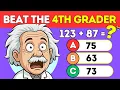 Grade 4 Math Quiz Addition Subtraction Easy to IMPOSSIBLE Levels