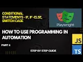 How to use conditional statements in Playwright if if else switch Amazon Part 2 Beginners