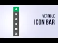 Create Verticle Icon Bar CSS Font awesome icons html CSS tutorial CSS tutorial for beginners