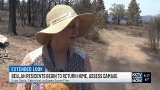 extended look beulah residents return to town following two week evacuation from fire