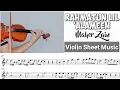 Download Lagu Rahmatun Lil 'Alameen - Maher Zain || Violin Sheet Music