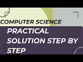 Computer Science Practical Step By Step Solution Aga Khan Board AKUEB CS Knowledge