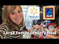 LARGE FAMILY GROCERY HAUL Trying Out The Delivery Service WALMART ALDI
