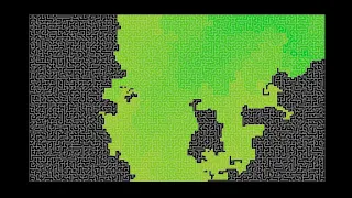 Maze Visualizations 3 Random Walk Hunt-and-Kill Variation