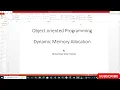 Dynamic memory allocation new and delete operator
