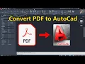 How to Convert PDF to AutoCad