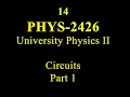 14 PHYS 2426 Circuits Part 1