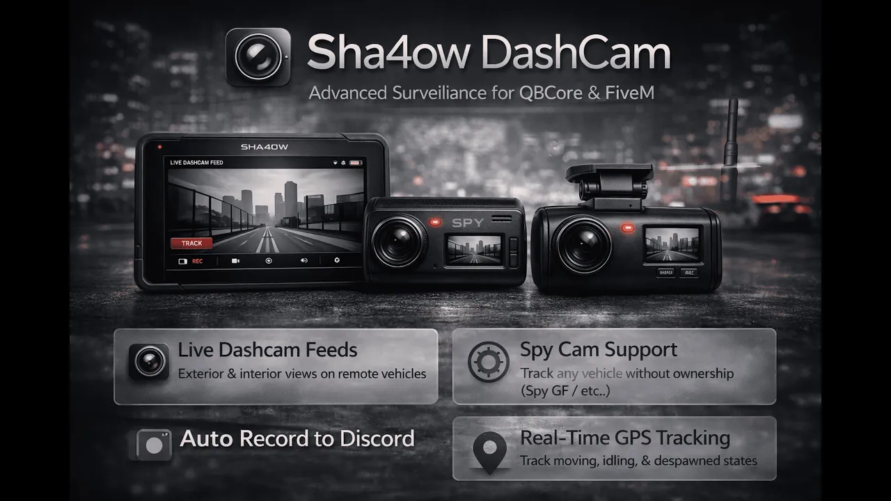 🔹Sha4ow DashCam — Advanced Vehicle Surveillance System