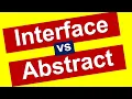 Interface vs abstract class in Java C
