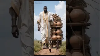 African Tribes Fulani Giants Pull Ox Cart Wagon With Pots Ai Fulani Africa Tribal Shorts Shortsfeed 