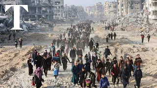 Drone footage shows destruction in northern Gaza as ceasefire takes effect