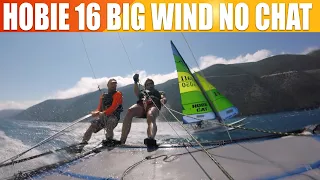 Hobie 16 strong wind No commentary, single cam
