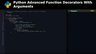 Python Advanced Function Decorators With Arguments