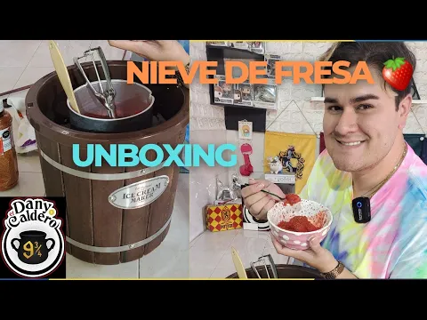 Download MP3 Nieve de fresa de garrafa/ Unboxing de maquina de helados 🍦🍨🍓😍🤤