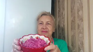 Вкусный салат на обед. Советую приготовить.