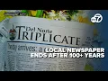 North Coast newspaper ends after over a century in print