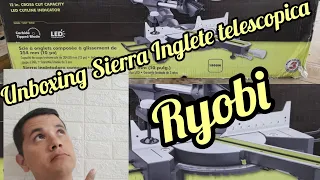 Unboxing sierra de inglete telescopica RYOBI