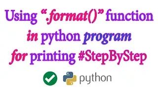 Format function in Python Explained In Hindi
